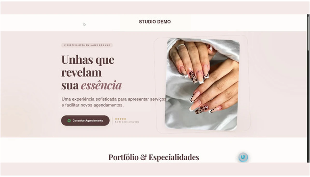 Projeto Studio Demo desenvolvido pela Criaê